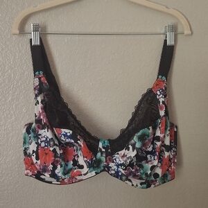 elomi jenna stretch lace plunge bra size UK 34GG US 34J